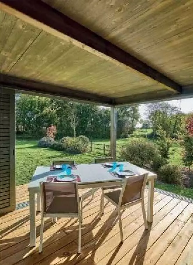 pergola bois samana douglas gris l 4 m x l 4 m x h 2 41 m 03